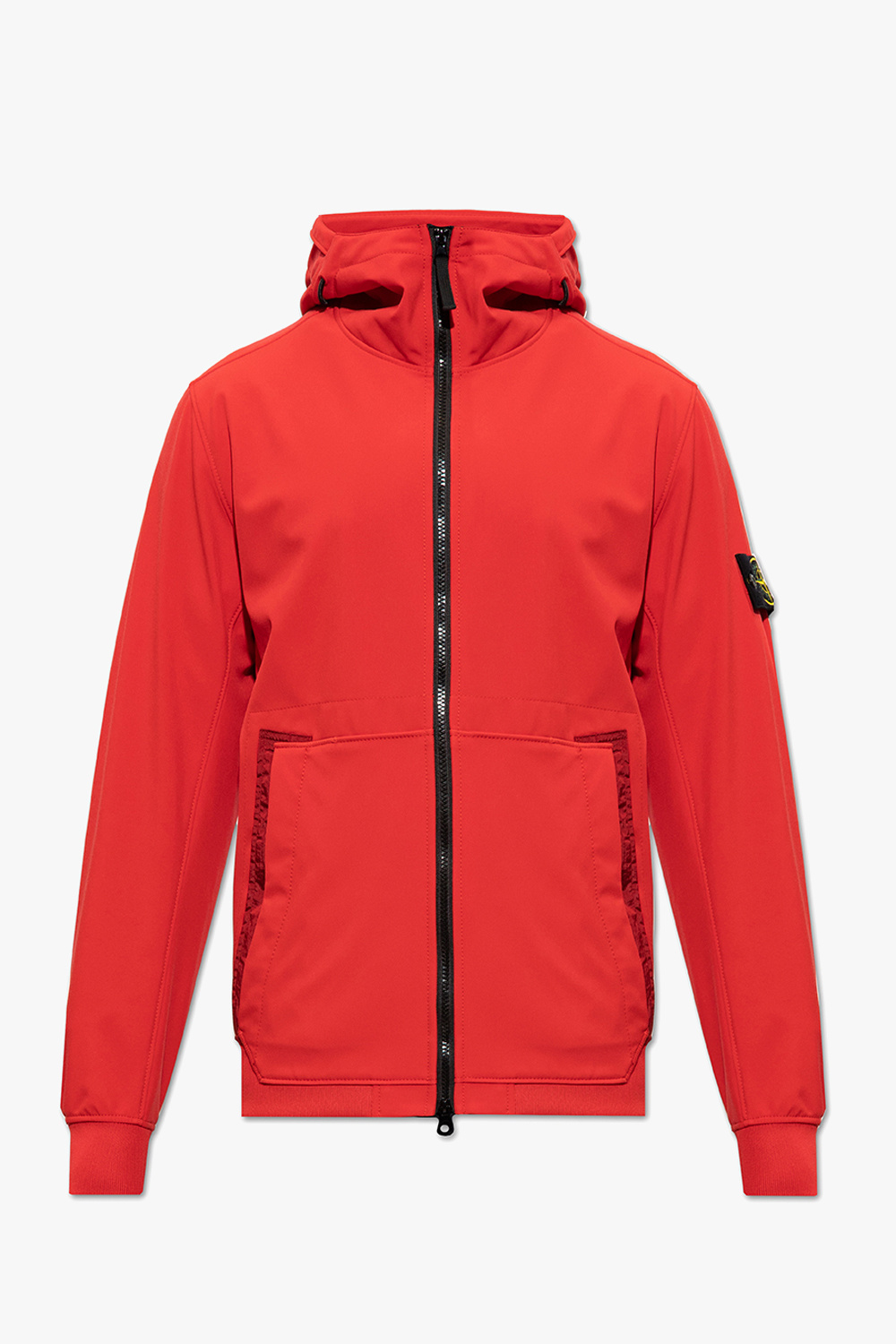 Stone island best sale red puffer jacket